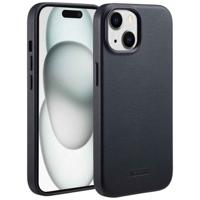 Accezz MagSafe Leather Backcover iPhone 15 Telefoonhoesje Zwart