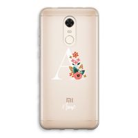 Pink Bouquet: Xiaomi Redmi 5 Transparant Hoesje