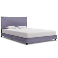 Bedframe zonder matras 135x190 cm lichtgrijs