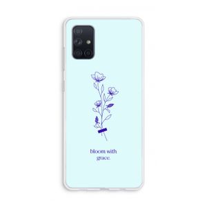 Bloom with grace: Galaxy A71 Transparant Hoesje