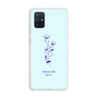 Bloom with grace: Galaxy A71 Transparant Hoesje
