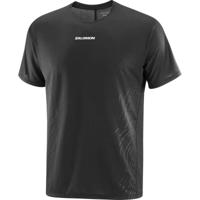 Salomon Sense aero ss tee gfx heren - ZWART - Heren