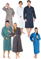 Sauna badjas wafelstof-olijfgroen-m