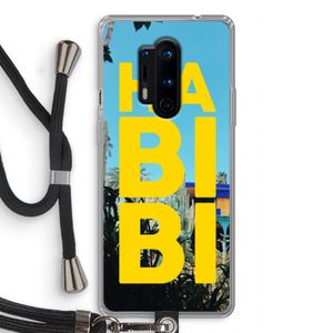 Habibi Majorelle : OnePlus 8 Pro Transparant Hoesje met koord