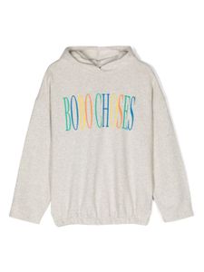 Bobo Choses hoodie en coton à logo brodé - Gris