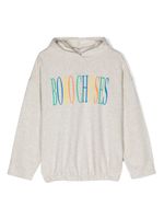 Bobo Choses hoodie en coton à logo brodé - Gris