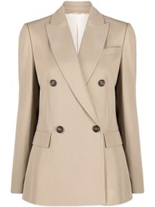 Brunello Cucinelli blazer à boutonnière croisée - Tons neutres