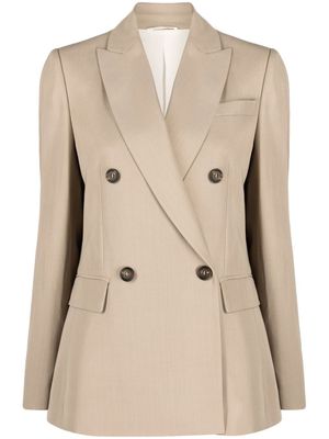 Brunello Cucinelli blazer à boutonnière croisée - Tons neutres