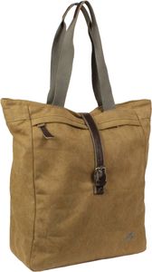 Greenlands fietstas canvas shopper 20 liter 42 x 34 x 14 cm camel bruin