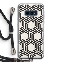 Geometrisch patroon: Samsung Galaxy S10e Transparant Hoesje met koord