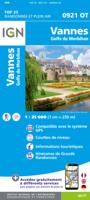 Wandelkaart - Topografische kaart 0921OT Vannes | IGN - Institut Géographique National