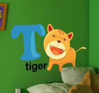 Sticker kinderkamer letter T