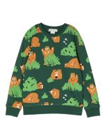 Stella McCartney Kids sweat en coton à imprimé graphique - Vert - thumbnail