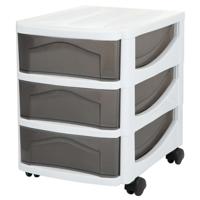 Bama Big Hobby Ladesysteem met 3 Laden 30x30x40 cm Wit/Grijs