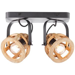 Brilliant Slaapkamer plafondlamp Matrix Wood 86613/76