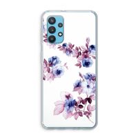Waterverf bloemen: Samsung Galaxy A32 4G Transparant Hoesje