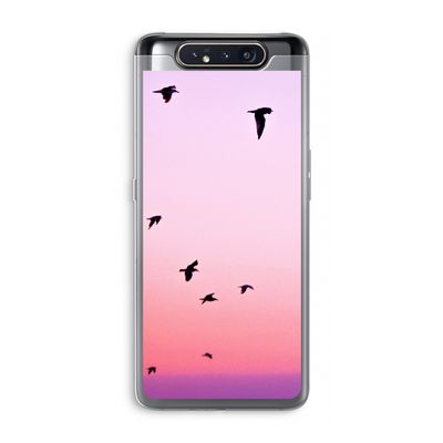 Fly away: Samsung Galaxy A80 Transparant Hoesje