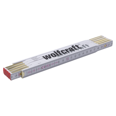 Wolfcraft Duimstok | 2mtr | Beukenhout | 1 stuk - 5227000