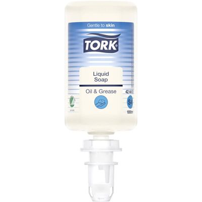 Tork vloeibare zeep Oil & Grease, S4 Premium, flacon van 1 liter 6 stuks