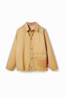 Worker jacket met patch - WHITE - XL - thumbnail