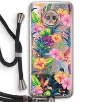 Tropisch 2: Motorola Moto G6 Transparant Hoesje met koord