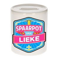 Vrolijke kinder spaarpot voor Lieke   -