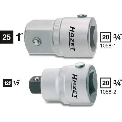 Hazet 1058-1 1058-1 Dopsleuteladapter Aandrijving 3/4 (20 mm) 60.6 mm 1 stuk(s)