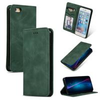 Retro huid voelen Business magnetische horizontale Flip lederen case voor iPhone 6S plus & 6 plus (Army Green)