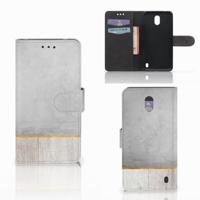 Nokia 2 | Book Style Case | Wood Concrete