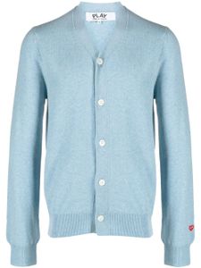 Comme Des Garçons Play cardigan boutonné à col v - Bleu