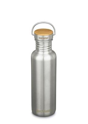 Klean Kanteen Reflect 800ml/27oz + Bamboedop Drinkfles Brushed Stainless 800ml