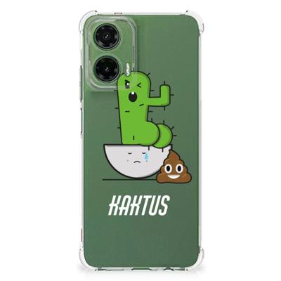 Motorola Moto G35 Stevig | Bumper Hoesje | Cactus Poo Motorola Moto G35 Stevig | Bumper Hoesje | Cactus Poo