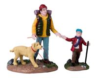 Hiking Buddies 12x5x18 cm 2st Kersthuisje - Lemax