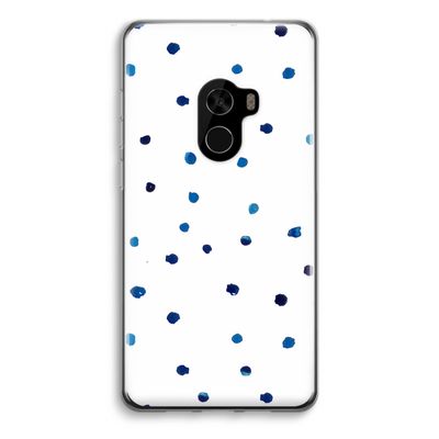 Blauwe stippen: Xiaomi Mi Mix 2 Transparant Hoesje