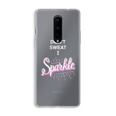 Sparkle quote: OnePlus 8 Transparant Hoesje