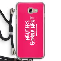 Neuters (roze): Samsung Galaxy A5 (2017) Transparant Hoesje met koord