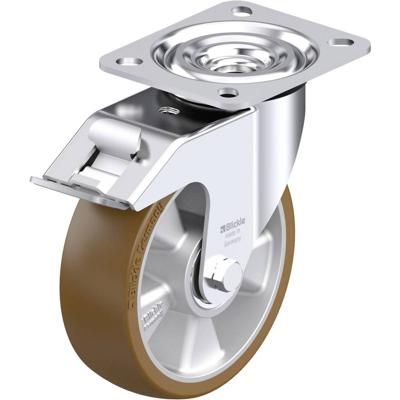 Blickle L-ALB 125K-FI Plaatstalen zwenkwiel Wieldiameter: 125 mm Draagvermogen (max.): 250 kg 1 stuk(s)