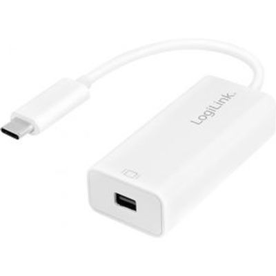 LogiLink UA0360 video kabel adapter 0,15 m USB C Mini DisplayPort Wit