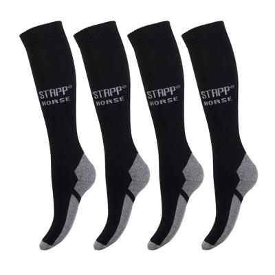 STAPP Horse Paardrijsokken Uni 4-pack Zwart-39/42