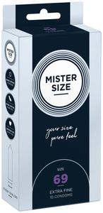 MISTER SIZE 69mm - Ruimere XXXL Condooms Ultradun 10 stuks