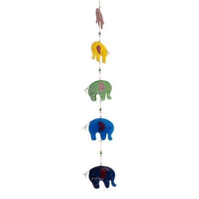 Mobiel 5 Olifanten - Multicolor