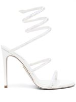 René Caovilla Cleo 110mm rhinestone-embellished sandals - Blanc