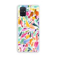 Watercolor Brushstrokes: Galaxy A71 Transparant Hoesje