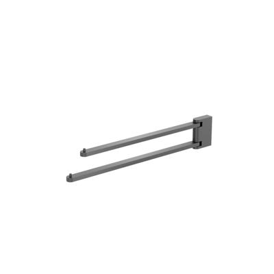 Crosswater MPRO Handdoekstang - 44.6cm - draaibaar - leisteen PRO047T