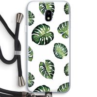 Tropische bladeren: Samsung Galaxy J3 (2017) Transparant Hoesje met koord
