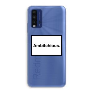 Ambitchious: Xiaomi Redmi 9T Transparant Hoesje