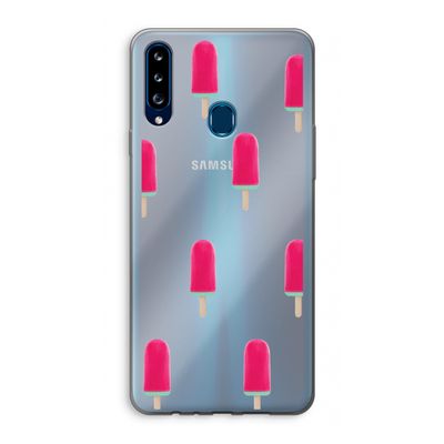 Waterijsje: Samsung Galaxy A20s Transparant Hoesje