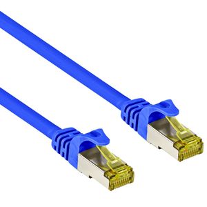 Cat 7 - S/FTP - Netwerkkabel - Patchkabel - Afgeschermd - 10 Gbps - 15 meter – Blauw - Allteq