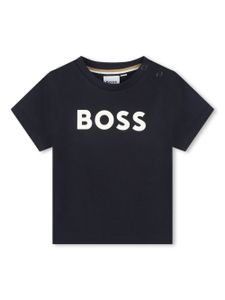 BOSS Kidswear t-shirt en coton à logo imprimé - Bleu