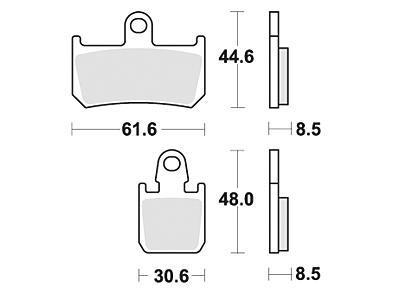 TRW Brake pad mcb 795 sv sintered metal